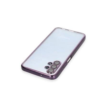 Bez Galaxy A13 4G Kılıf Razer Lensli Silikon - Mor Najmaddin