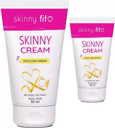 Sh Skinny Fit Cream 2 Adet Elma Sirkesi Ana Malzemeli Vücut Bakım Kremi Najmaddin