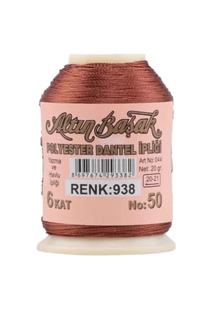 Tedar 3 Adet Altınbaşak Oya ve Dantel İpi 20 gr - Royaleks - No: 938 - 111 - 119 Najmaddin