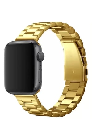 Mark Newface Apple Watch 42mm Metal Baklalı Kordon - Gold Najmaddin