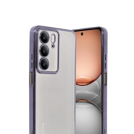 MEPA Najmaddin Realme C75 4g Kılıf Razer Lensli Silikon - Mor Najmaddin