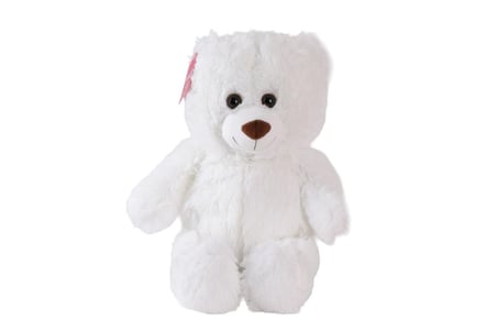 Mey Mey İthalat 1216B PUFFY SALAŞ AYI 45 CM BEYAZ Najmaddin