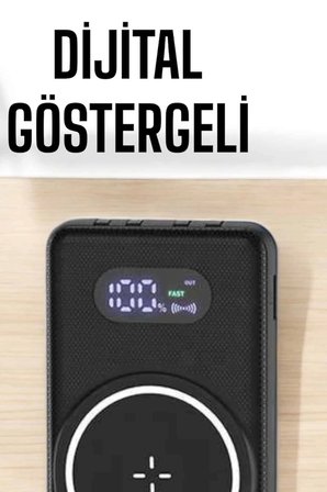 Karg Hızlı Şarj Dijital Göstergeli Powerbankli Çoklu Şarj Özelliği Najmaddin