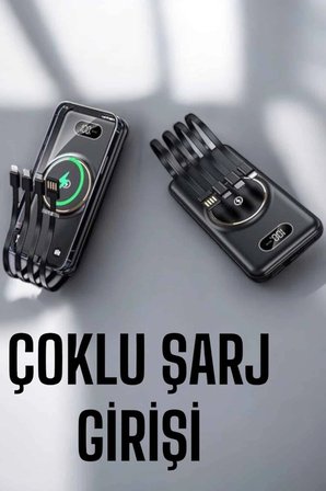 Karg Hızlı Şarj Dijital Göstergeli Powerbankli Çoklu Şarj Özelliği Najmaddin