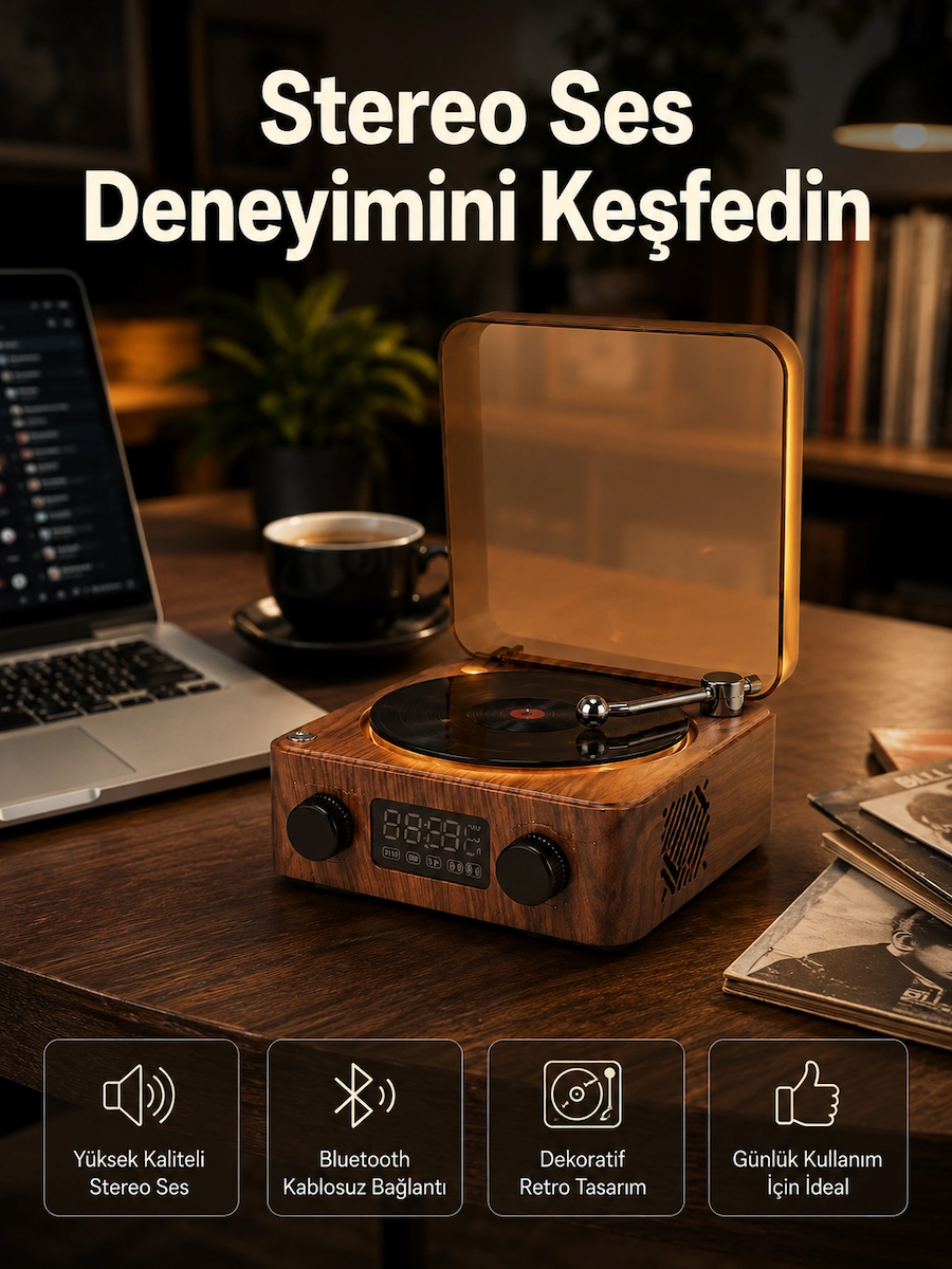 Karg 3-ü-1 Arada Bluetooth Hoparlör – Işıklı Saat Ve Gece Lambası Yeni Nesil Najmaddin