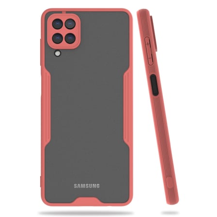 Bez Galaxy A22 Kılıf Platin Silikon - Pembe Najmaddin