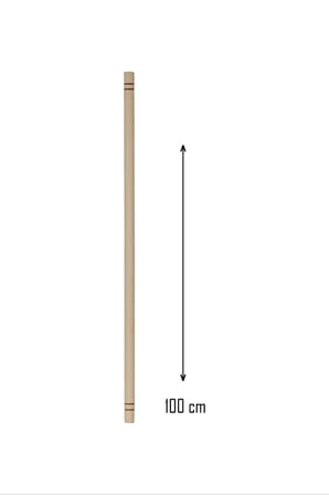 Tedar Ahşap 100 cm Hamur Açma Şekillendirme Oklavası Royaleks-56041 Najmaddin