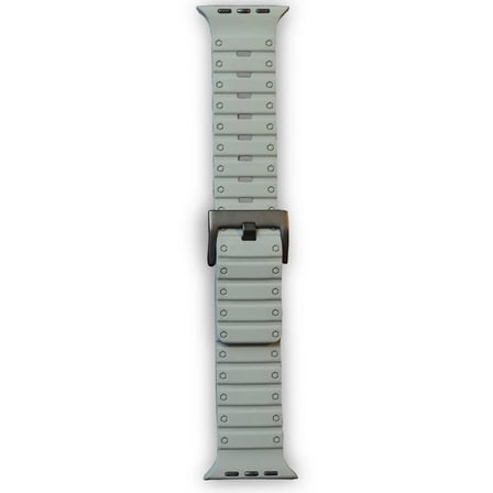 Mark Newface Apple Watch 42mm Magnus Mıknatıslı Silikon Kordon - Gri Najmaddin