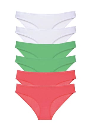 Tedar 6 adet Süper Eko Set Likralı Kadın Slip Külot 552 Najmaddin