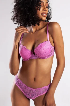Beru G.colors Balconette Foam Push Up Bra, Koyu Pembe Konforlu Ve Şık Sütyen Najmaddin