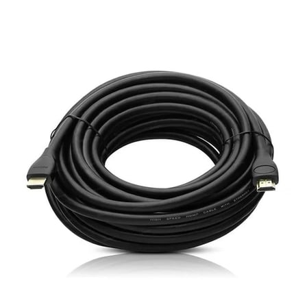 Sh Fully G-507ds Plastik Düz Siyah 10 Metre Gold Poşetli Hdmi Kablo Najmaddin