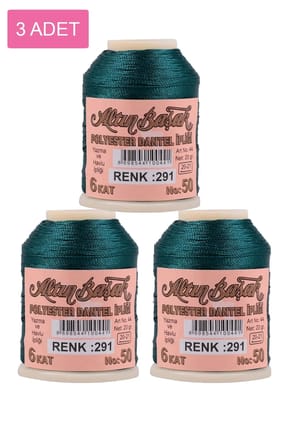 Tedar 3 Adet Altınbaşak Oya ve Dantel İpi 20 gr - Royaleks - No: 291 Najmaddin