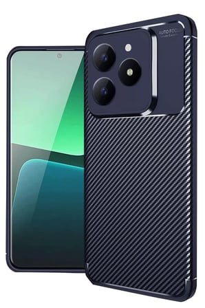 Sh Newface Realme C61 Kılıf Auto Focus Karbon Kapak - Lacivert Najmaddin