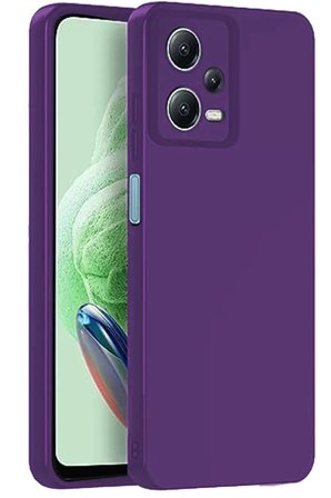 Mey Mey İthalat   Redmi Note 12 Pro 5G Kılıf Nano içi Kadife Silikon - Mor Najmaddin