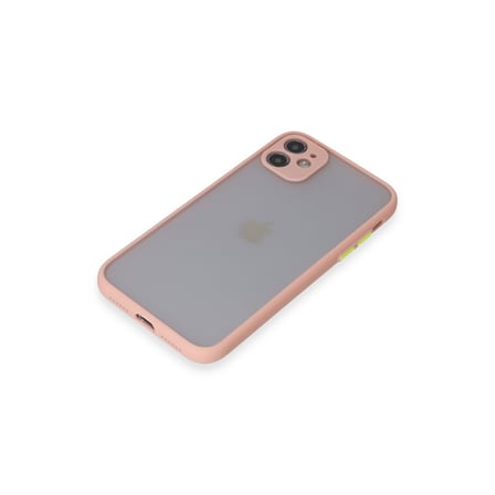 Bez iPhone 11 Kılıf Montreal Silikon Kapak - Pembe Najmaddin