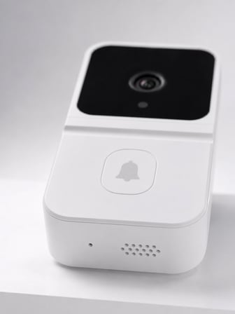 Mey Mey İthalat HD Kameralı Beyaz Görüntülü Kapı Zili Çift Yönlü Sesli Wi-Fi Akıllı Kapı Zili Najmaddin