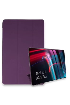 Sh Newface Apple İpad 2022 10.9 (10.nesil) Kılıf Tablet Smart Kılıf - Mor Najmaddin