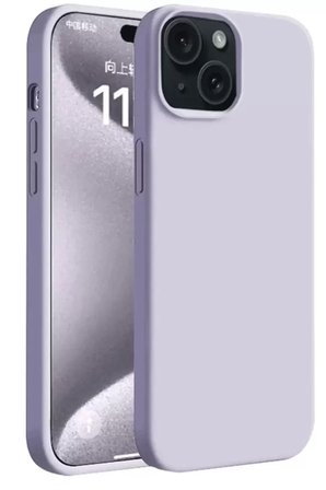 Sh Newface Apple İphone 15 Plus Kılıf First Silikon - Lila Najmaddin