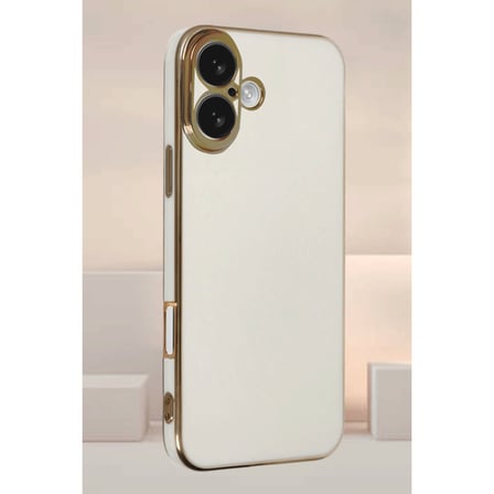 Bez iPhone 16 Kılıf Volet Silikon - Kırmızı Najmaddin