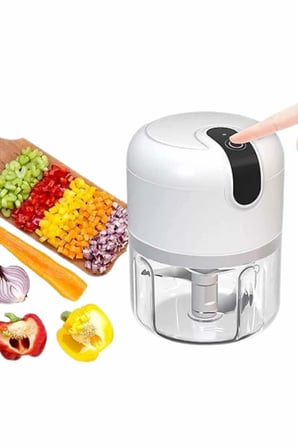 Mey Mey İthalat Rondo Doğrayıcı 250 ML Taşınabilir USB Şarjlı Pratik El Rondo Blender (Kopya) Najmaddin