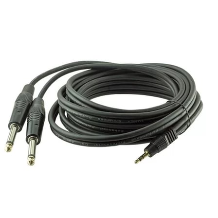 Sh Powermaster 3.5 Mm Stereo E-2x6.3mm Mono Erkek Kablo 3 Metre Najmaddin