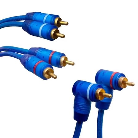 Sh Pm-425 2 Rca Erkek + 4 Rca Erkek 5 Metre Mavi Kablo Najmaddin