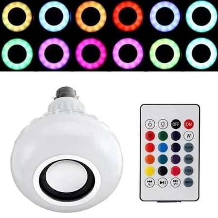 Sh Ledx Al-spkr Kumandalı Bluetooth Hoparlör Ampul 500 Lümen Rgb Ledli E27 Lamba Najmaddin
