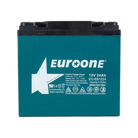 Sh Euroone Eo-eb1224 12volt 24amper E-bike Elektrikli Bisiklet Aküsü (180 X 76 X 167 Mm) Najmaddin