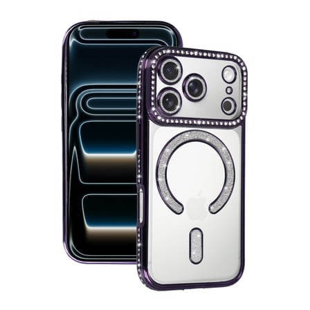 Bez iPhone 17 Pro Max Joke Simli Magneticsafe Kılıf - Derin Mor Najmaddin