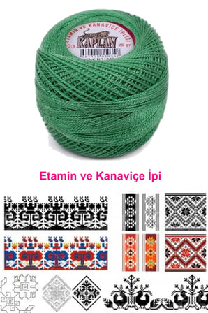 Tedar Kaplan Etamin Ve Kanaviçe İpi 8 No Kod/Renk: 110 - Royaleks Najmaddin