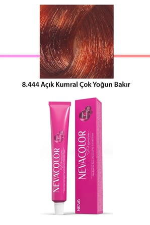 Tedar Premium 8.444 Açık Kumral Çok Yoğun Bakır - Kalıcı Krem Saç Boyası 50 g Tüp Najmaddin