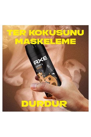 Tedar 3 Adet Axe Erkek Sprey Deodorant Leather & Cookies 48 Saat Etkileyeci Koku 150 ml Najmaddin