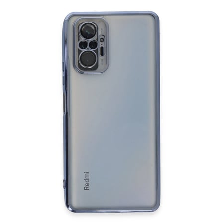 Bez Redmi Note 10 Pro Kılıf Razer Lensli Silikon - Açık Mavi Najmaddin