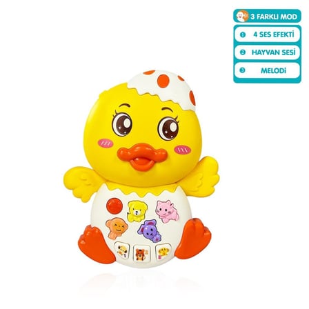 Ticaret JLG-855-144A IŞIKLI VE MÜZİKLİ ÖRDEK BEBEK -VRD Najmaddin