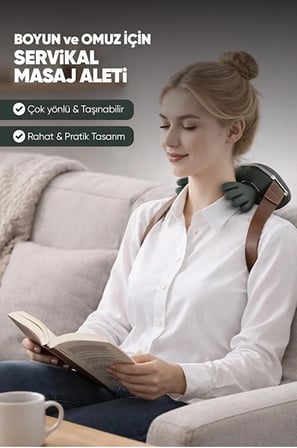 MEPA Najmaddin Parmakla Yoğuran El Hissi Sunan Isıtmalı Masaj Aleti (taşınabilir,şarjlı) | Boyun,sırt,omuz,bacak Najmaddin