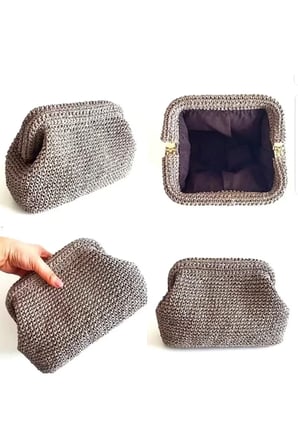 Tedar Gizli Metal Çanta Bursu – 3 Adet - 25 cm - Metal Çanta Aparatı Çanta Aksesuarı Najmaddin