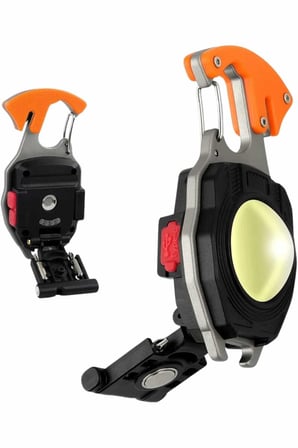 Hepsi 7 Modlu Mini Led Lamba Anahtarlık USB Şarjlı Kamp İçin Taşınabilir Najmaddin