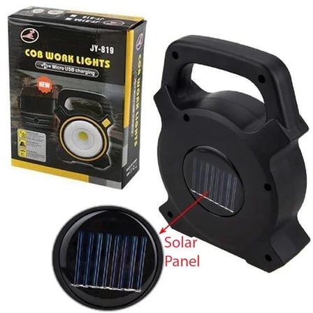 Sh Powermaster Jy-819a Cob Ve Angel Led'li 3 Modlu Solar + Usb Şarjlı Çalışma Lambası Najmaddin