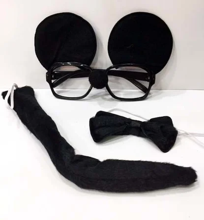 Ticaret Mouse Gözlüğü Papyonu Kuyruğu Seti Najmaddin
