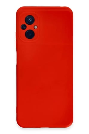 Sh Newface Xiaomi Poco M5 Kılıf Nano İçi Kadife Silikon - Kırmızı Najmaddin