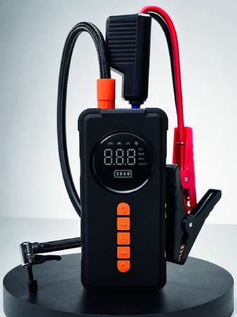 Karg Dijital Lastik Şişirme Kompresörü Akü Takviye Powerbank Led Aydınlatmalı Acil Durum Cihazı Najmaddin