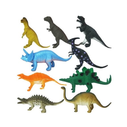 Ticaret 0714 Dinozorların Dünyası Poşetli 9'lu Hayvan Oyun Seti  Najmaddin
