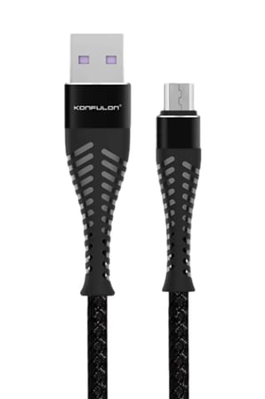 Sh Konfulon S61 Micro Usb Kablo 1.2m 2.1a - Siyah Najmaddin
