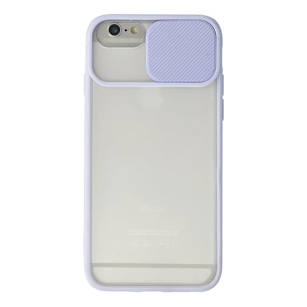 Bez iPhone 6 Kılıf Palm Buzlu Kamera Sürgülü Silikon - Lila Najmaddin
