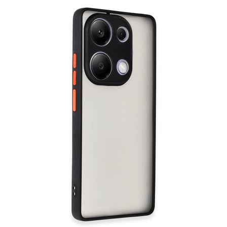 MEPA Najmaddin Xiaomi Redmi Note 13 Pro 4g Kılıf Montreal Silikon Kapak - Siyah Najmaddin