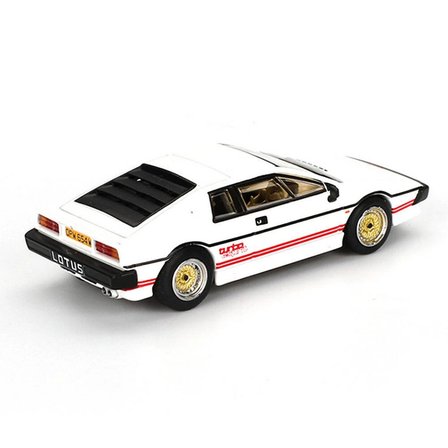 Ticaret Mini GT 1/64 Lotus Esprit Turbo White "For Your Eyes Only" Blister Paket Najmaddin