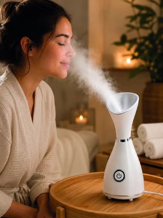 Hepsi Yüz Buhar Cihazı 80 ML Su Hazneli Nano İyonik Najmaddin