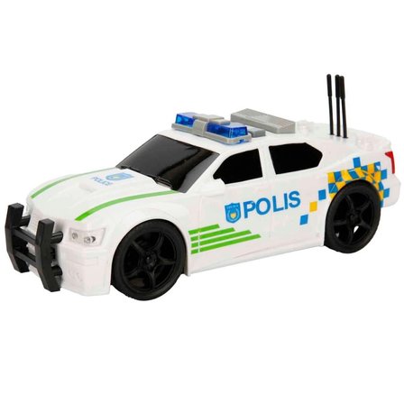 Mey Mey İthalat  1:20 Maxx Wheels Sesli ve Işıklı Polis Arabası 19 cm Najmaddin