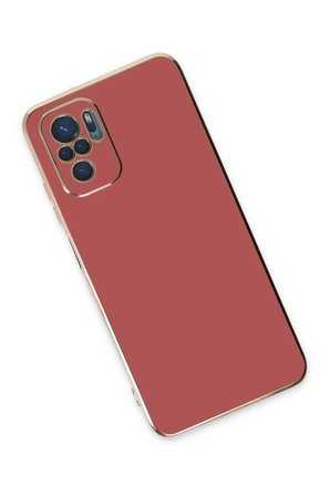 Mark Newface Xiaomi Redmi Note 10 Kılıf Volet Silikon - Kırmızı Najmaddin
