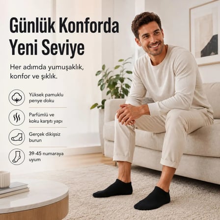 Beru Erkek Patik Çorap 12’li Renk Seçenekleri 39-44 Yüksek Pamuklu Dikişsiz Koku Karşıtı Najmaddin